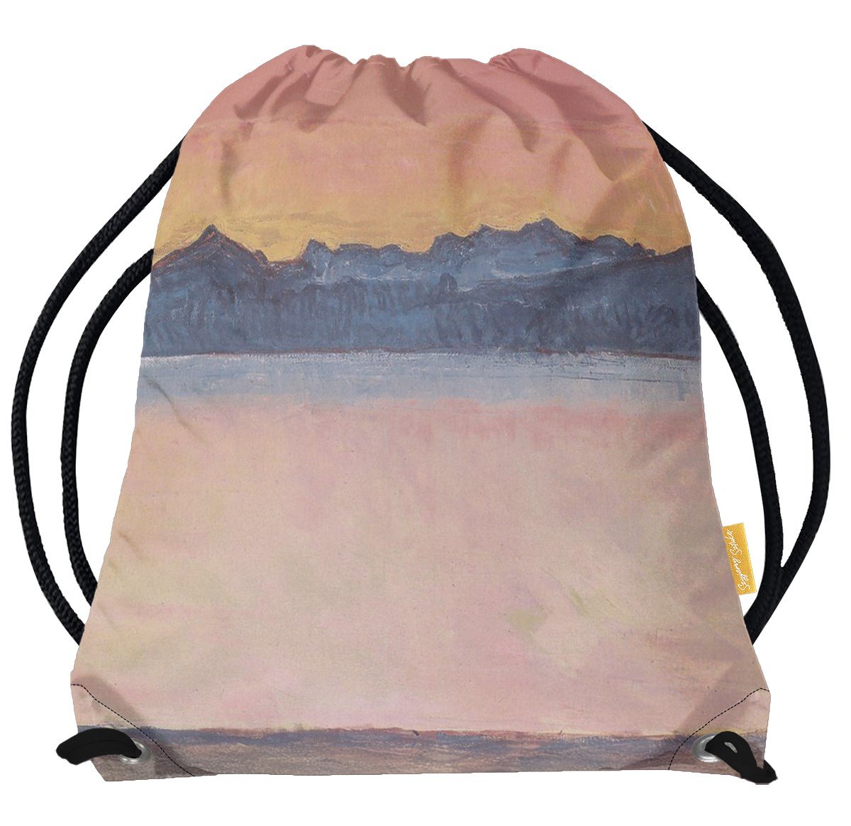 Worek Genfersee mit Mont-Blanc im Morgenrot Ferdinand Hodler-Standard