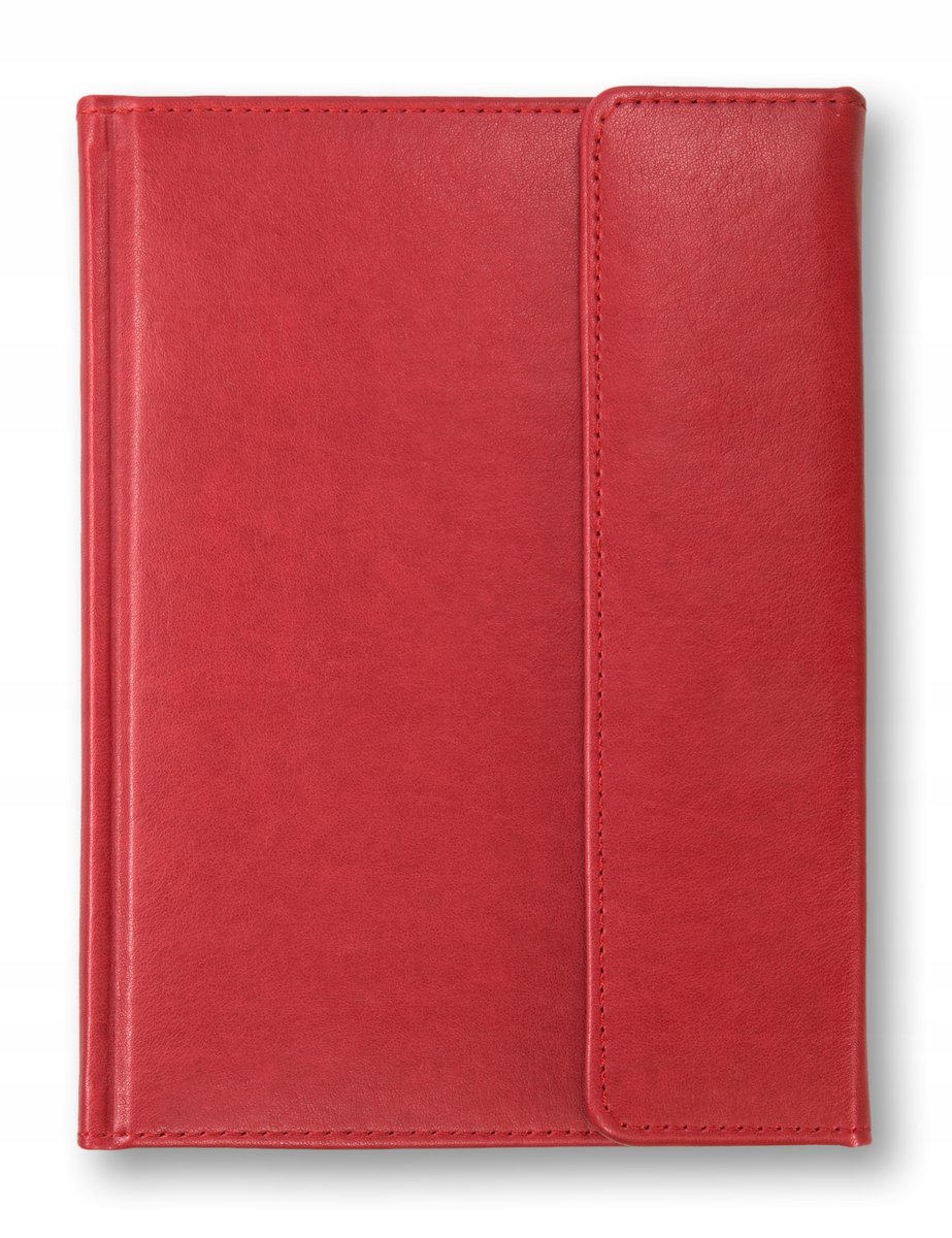 Notes książkowy zapinany B5 CZERWONY Dubaj prezent notatnik elegancki