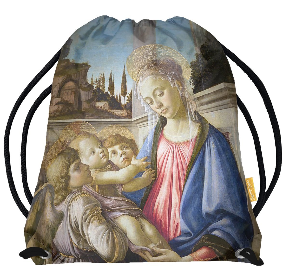 Worek Madonna, dziecko i 2 anioły Sandro Botticelli-Standard