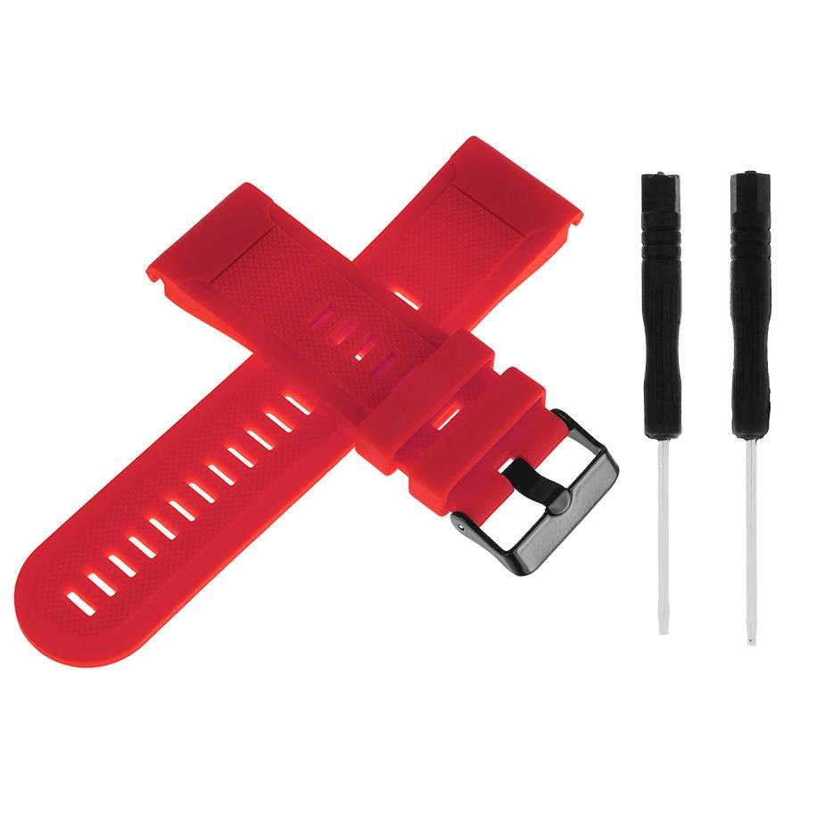 Pasek silikonowy g08 do garmin fenix 5x czerwony