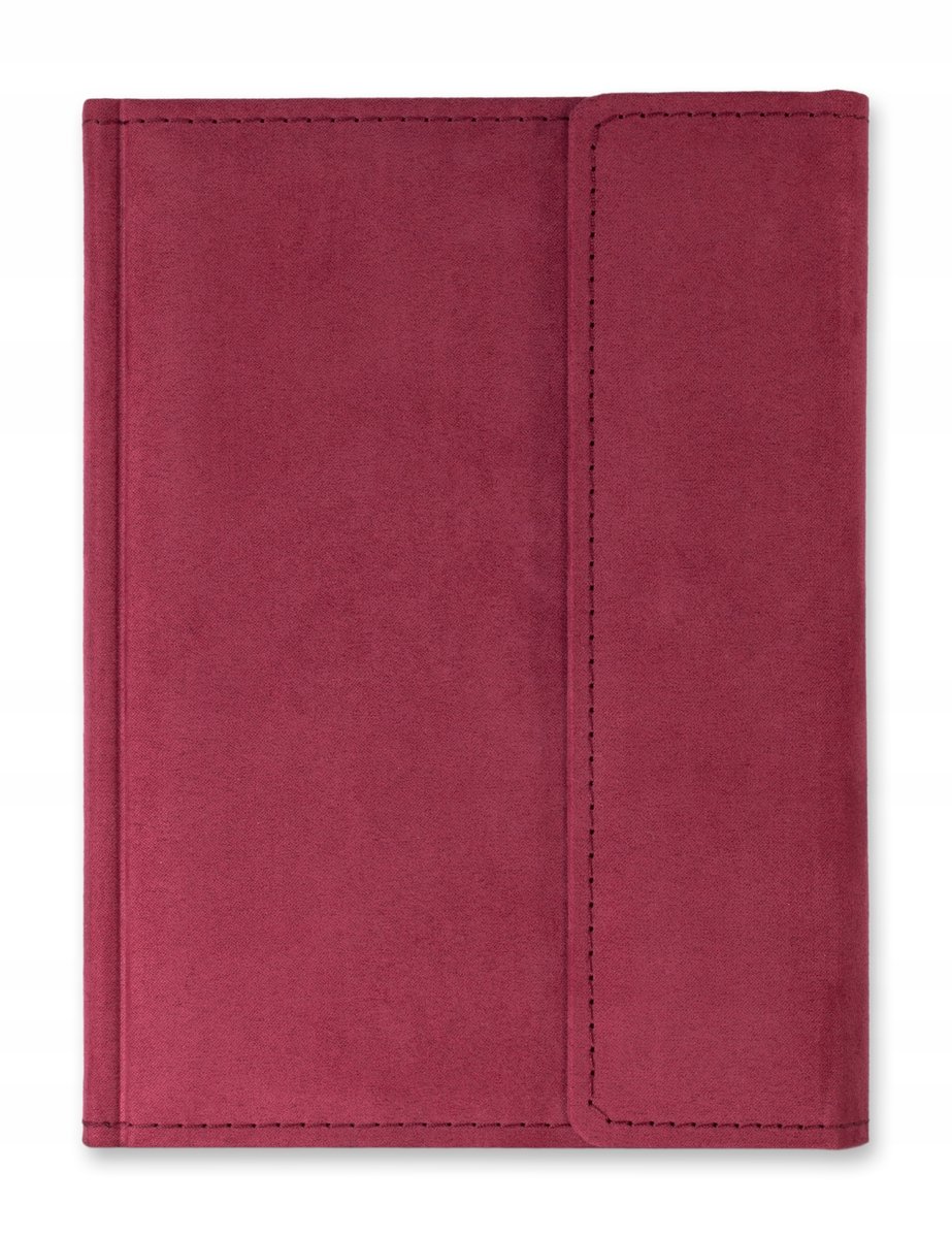 Notes książkowy zapinany B5 CZERWONY FOGI (kratka linie kropki czysty)