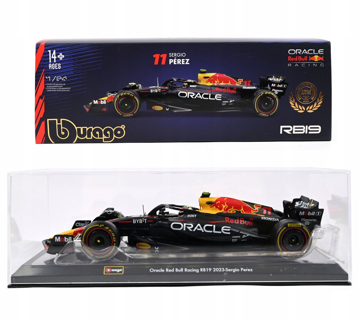 BOLID F1 Red Bull RB19 Abu Dhabi GP 2023 Sergio Perez 1:24 BBURAGO 18-28030