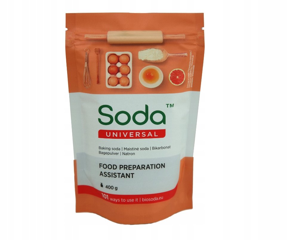 SODA oczyszczona SPOŻYWCZA wodorowęglan sodu 400g doypack