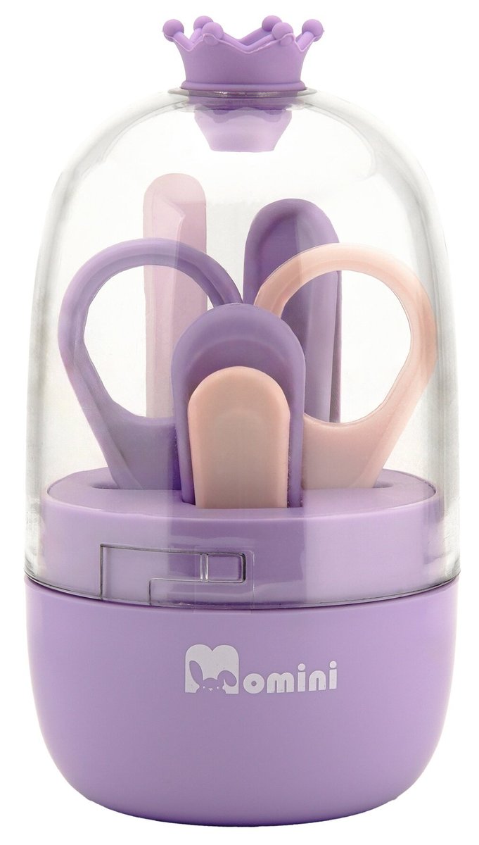 Zestaw do pielęgnacji paznokci niemowląt Momini Lilac