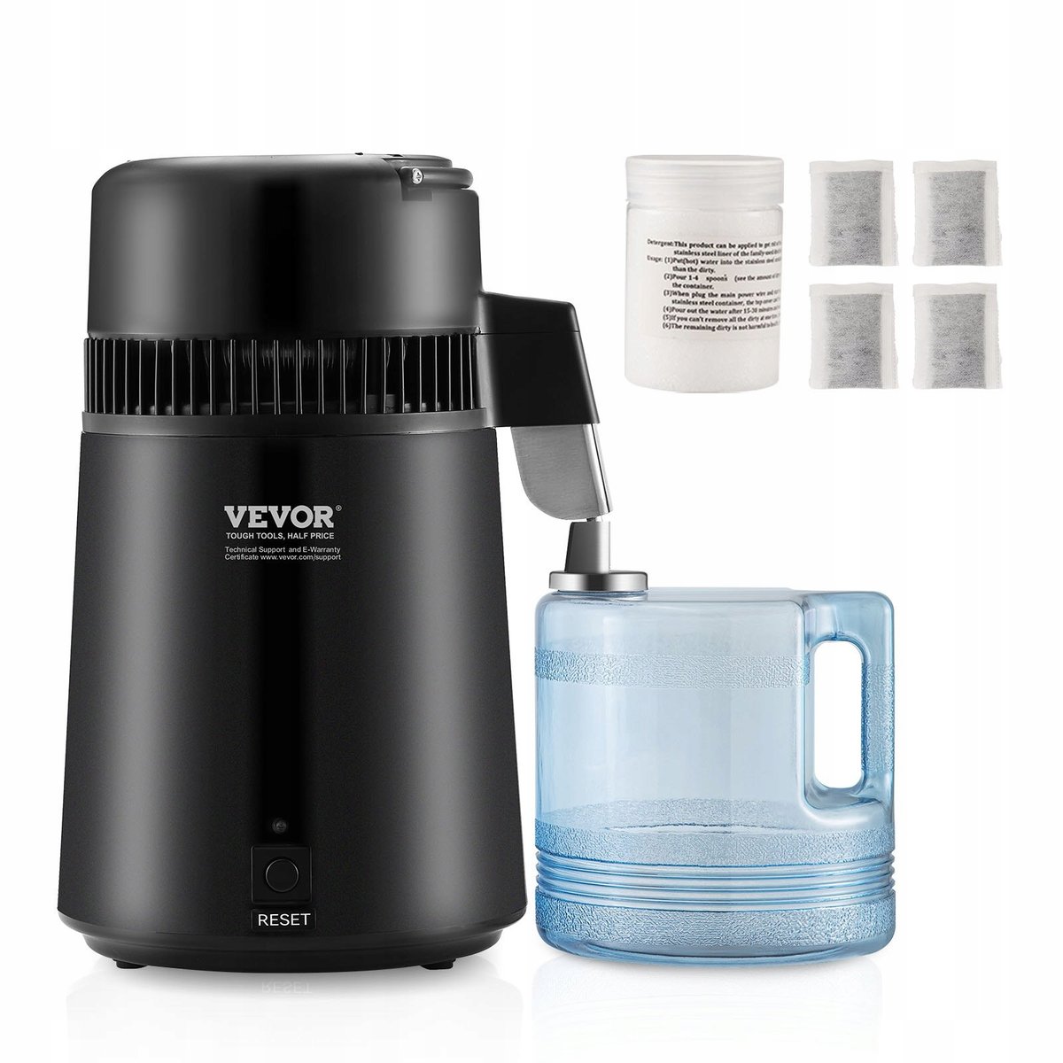 Destylarka Destylator do Wody 4L 750W czarny