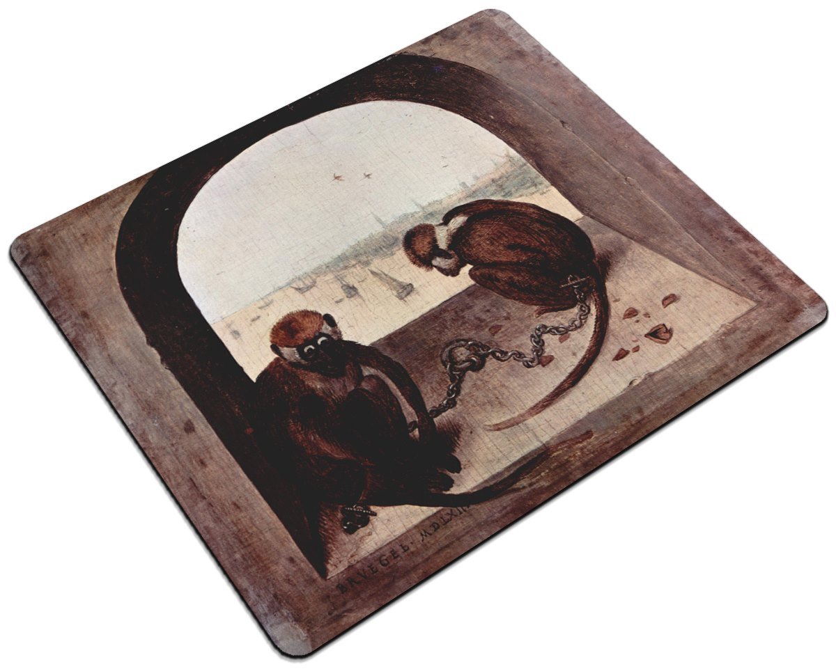 Podkładka Dwie małpy Pieter Bruegel starszy 24x19cm