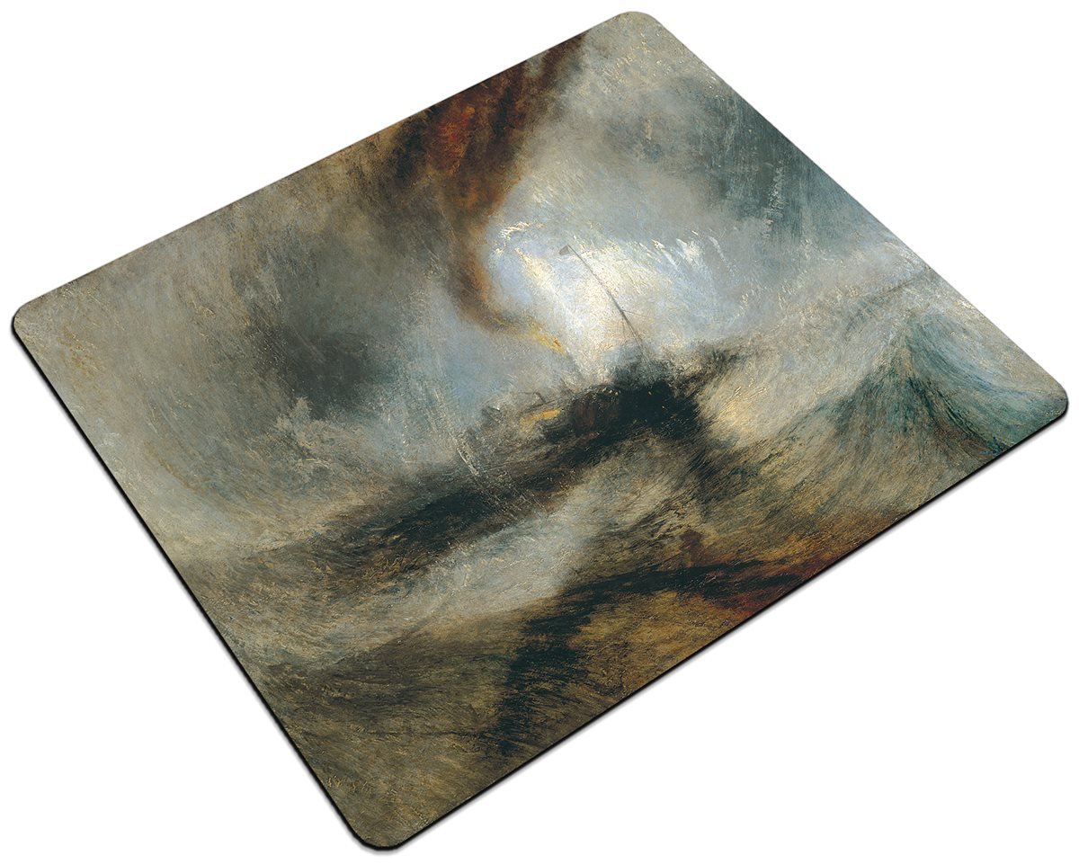 Podkładka Śnieżyca: Parowiec na wejściu do portu William Turner 24x19cm