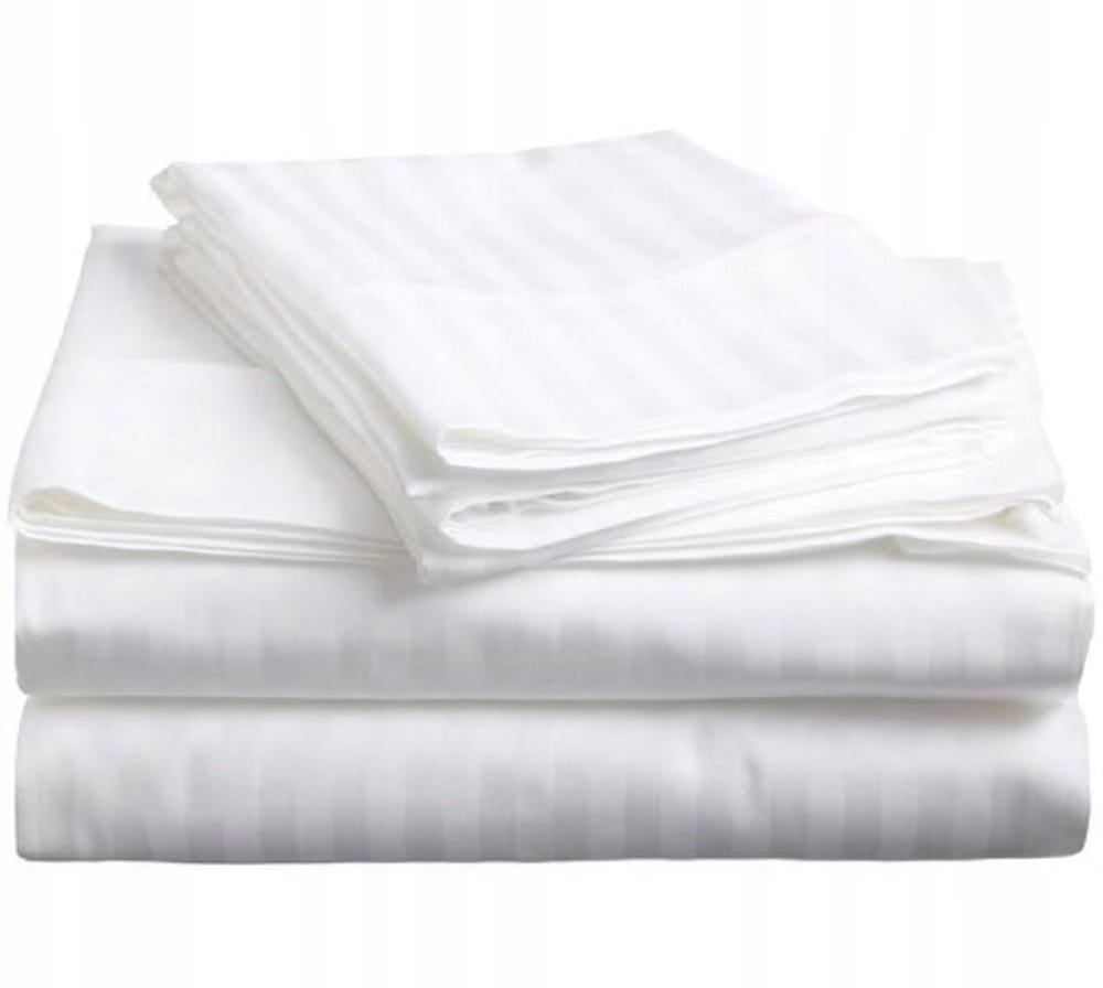 Poszwa HOTELOWA adamaszek 180x200cm zakład PASY 2 centymetry