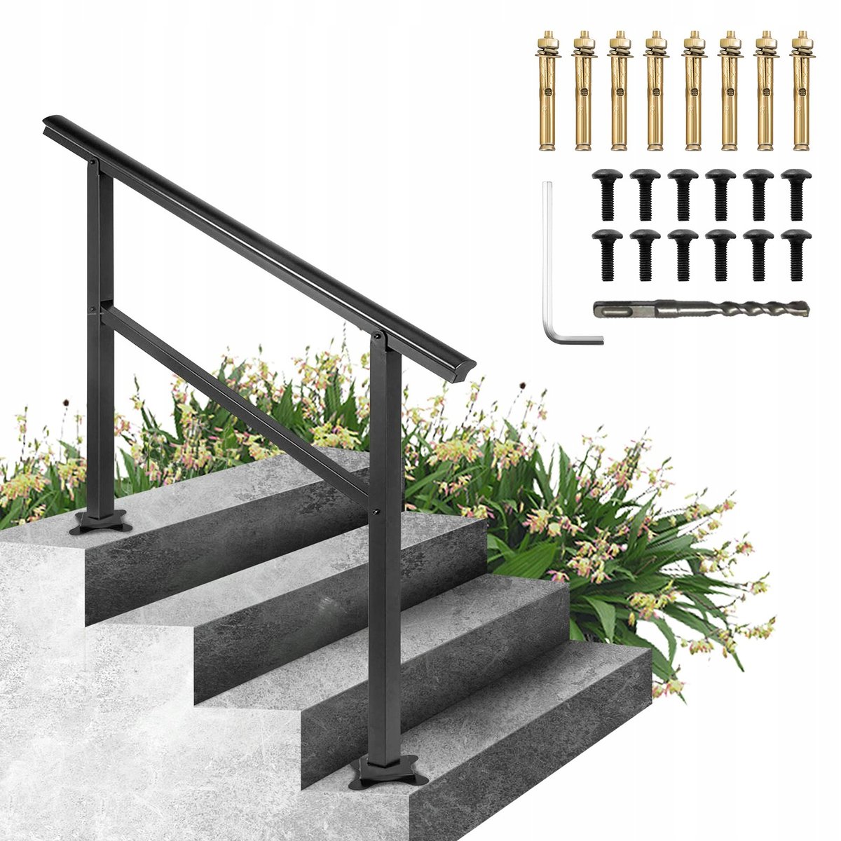 Poręcz Balustrady na 3 lub 4 Schodki