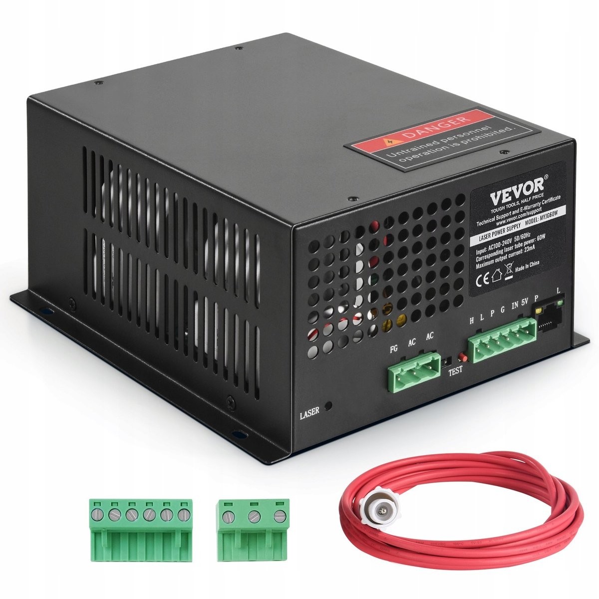 Zasilacz CO2 do Tub Laserowych 60W do Grawerek i Cutterów