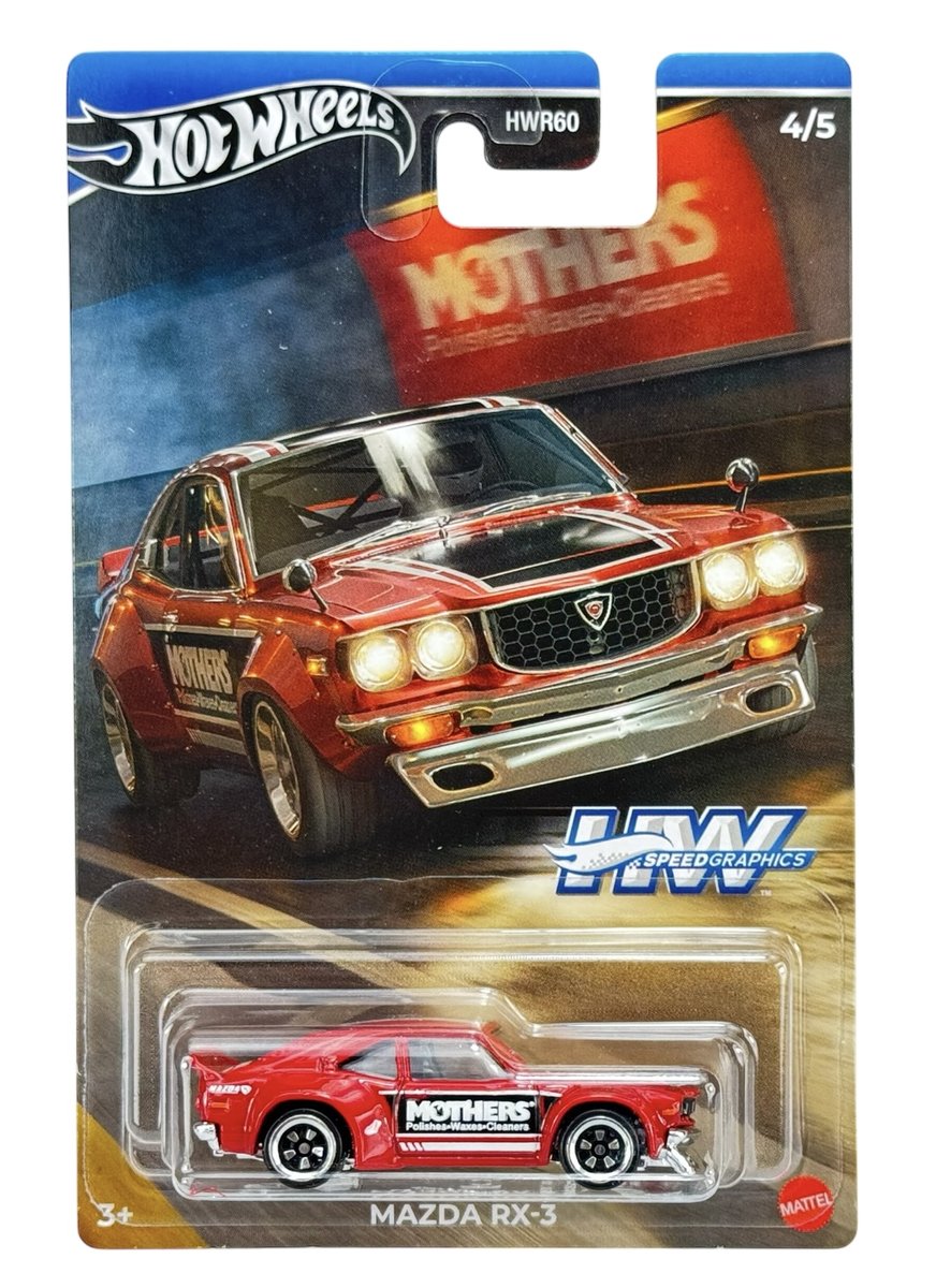 HOT WHEELS MAZDA RX-3 SPEED GRAPHICS 4/5 HRT07