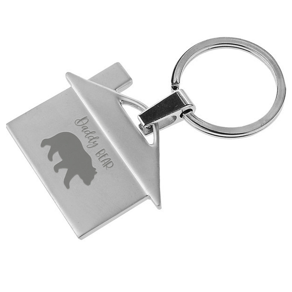 Brelok do kluczy z grawerem dla taty Dom