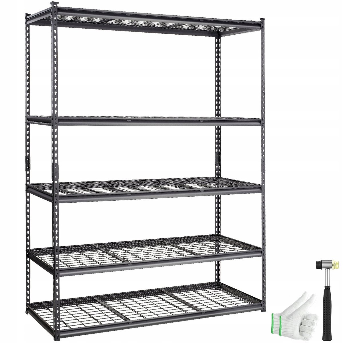 Regał magazynowy garażowy stalowy metalowy 152,4 x 61 x 198,1 cm