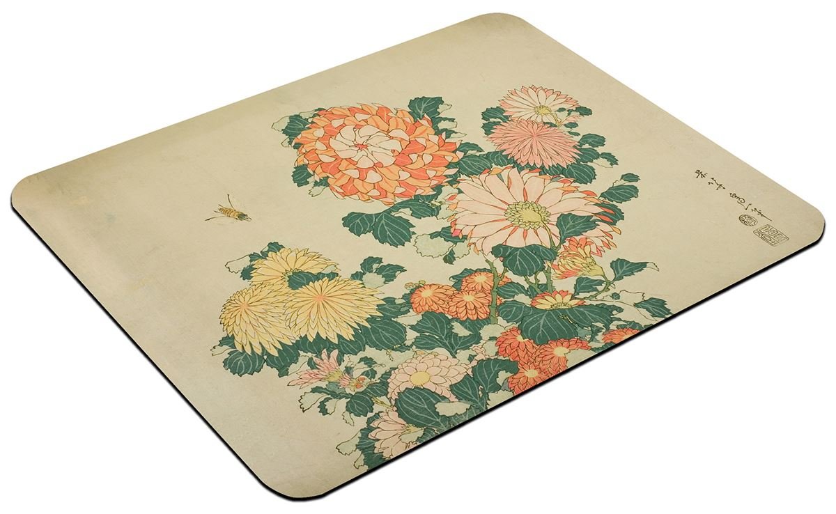 Podkładka Chryzantemy i pszczoła Katsushika Hokusai 60x40cm