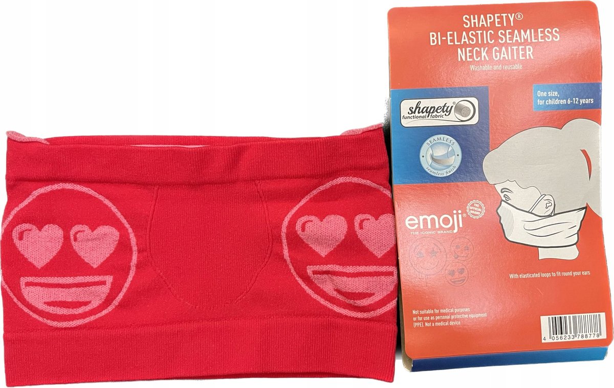 Emoji bandana wielofunkcyjna komin 6-12 lat opaska 5w1