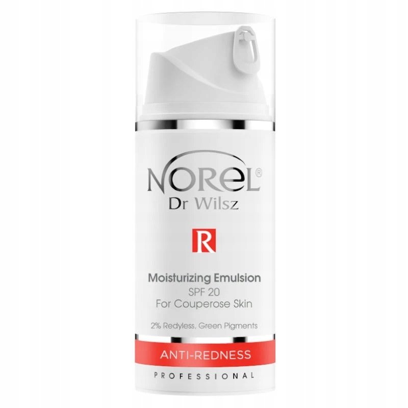 NOREL Emulsja nawilżająca dla cery naczynkowej SPF20 Anti-Redness 100ml