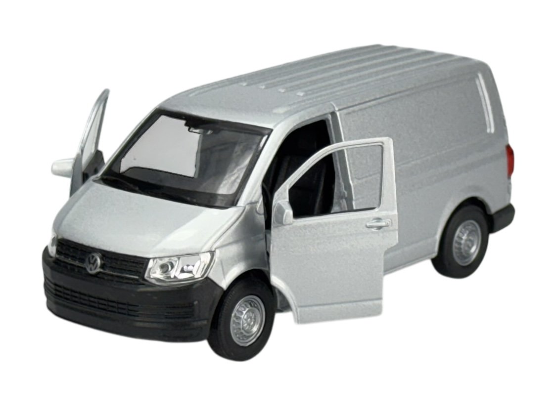 WELLY VW TRANSPORTER T6 VAN SREBRNY 1:34 43762