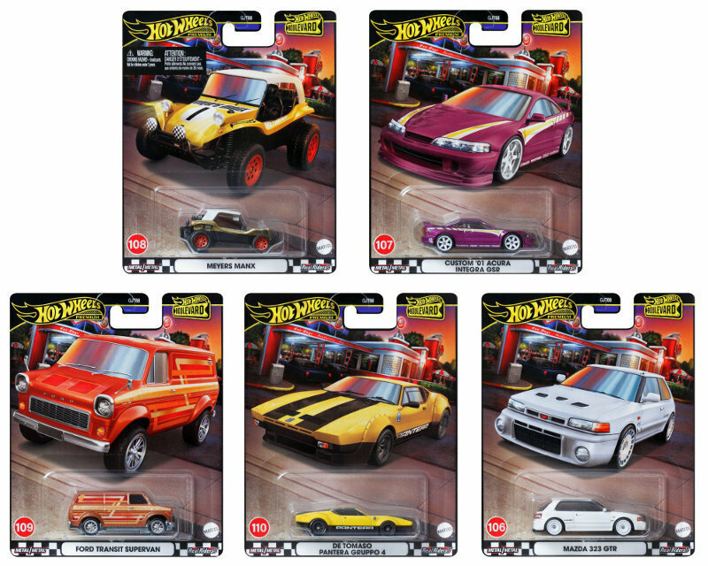 HOT WHEELS PREMIUM BOULEVARD 106-110 ZESTAW 5szt GJT68