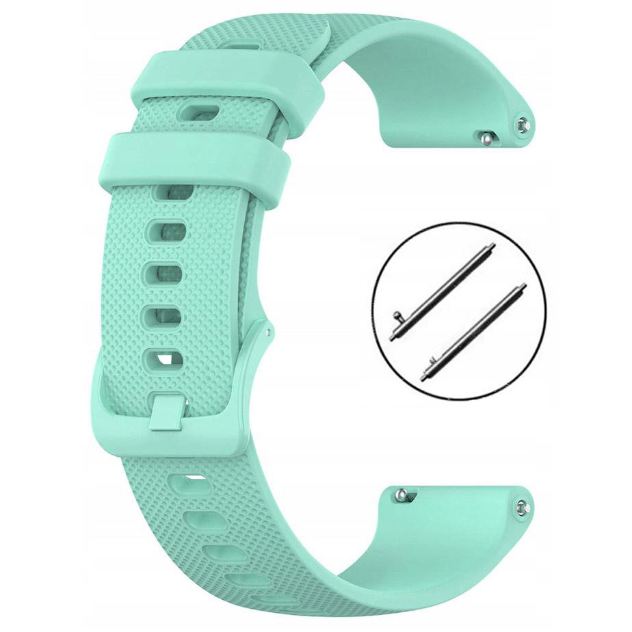 Pasek silikonowy - G04 - turkusowy - 22 mm