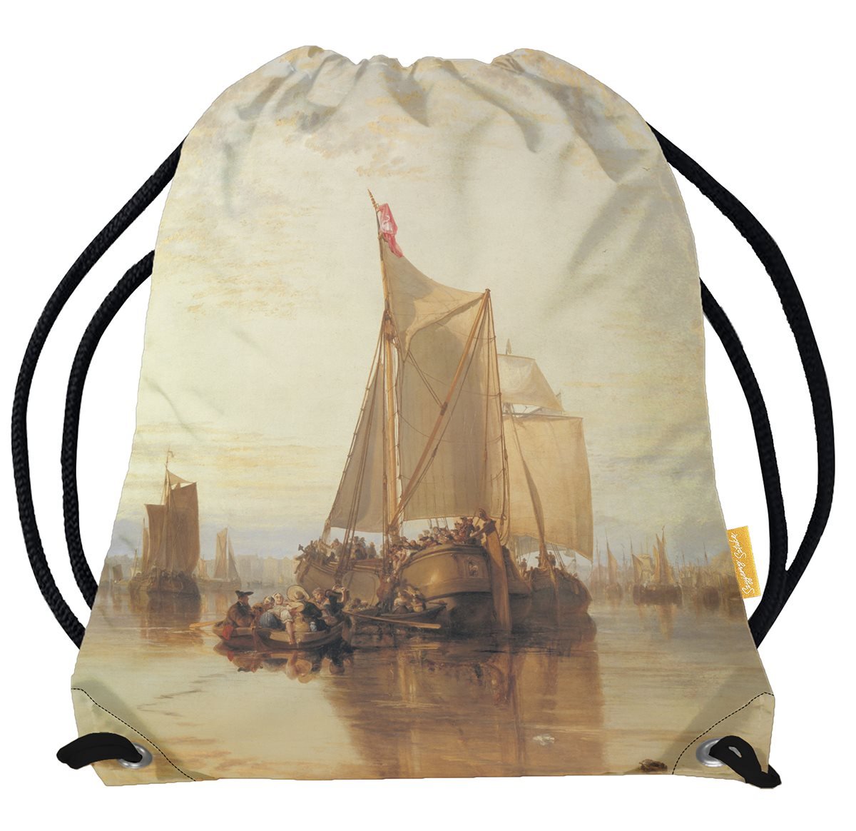 Worek Statek pasażerski Dort z Rotterdamu bez wiatru William Turner-Standard