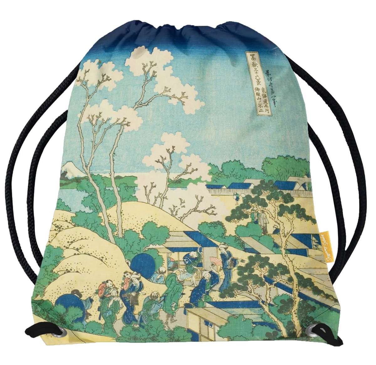 Worek Wzgórze Goten w Shinagawa nad Tokaido Katsushika Hokusai-Standard