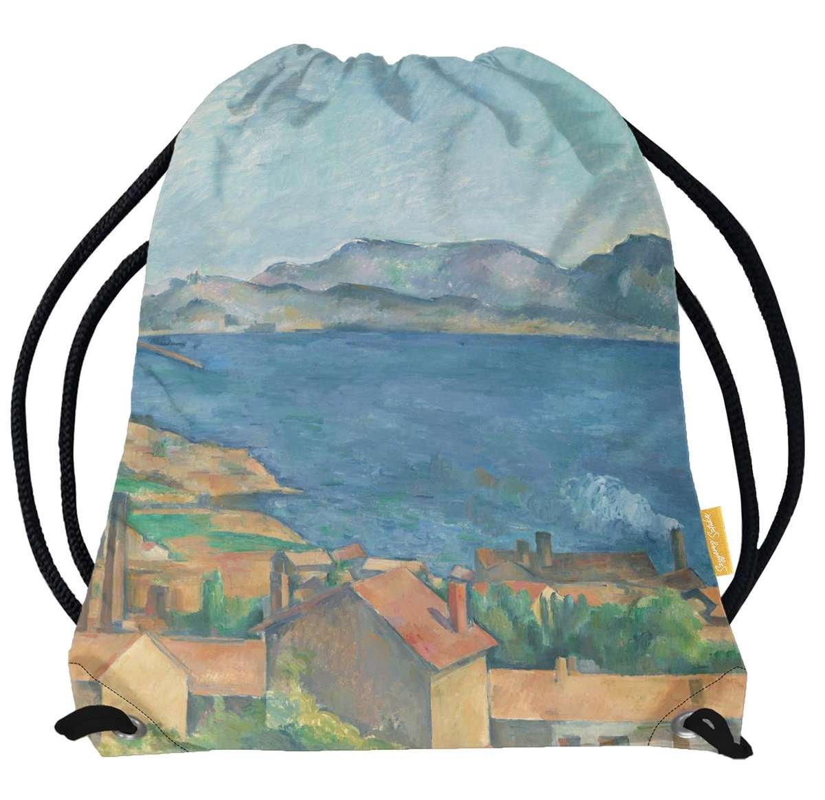 Worek Zatoka Marsylii widziana z L Estaque 1885 Paul Cezanne-Standard