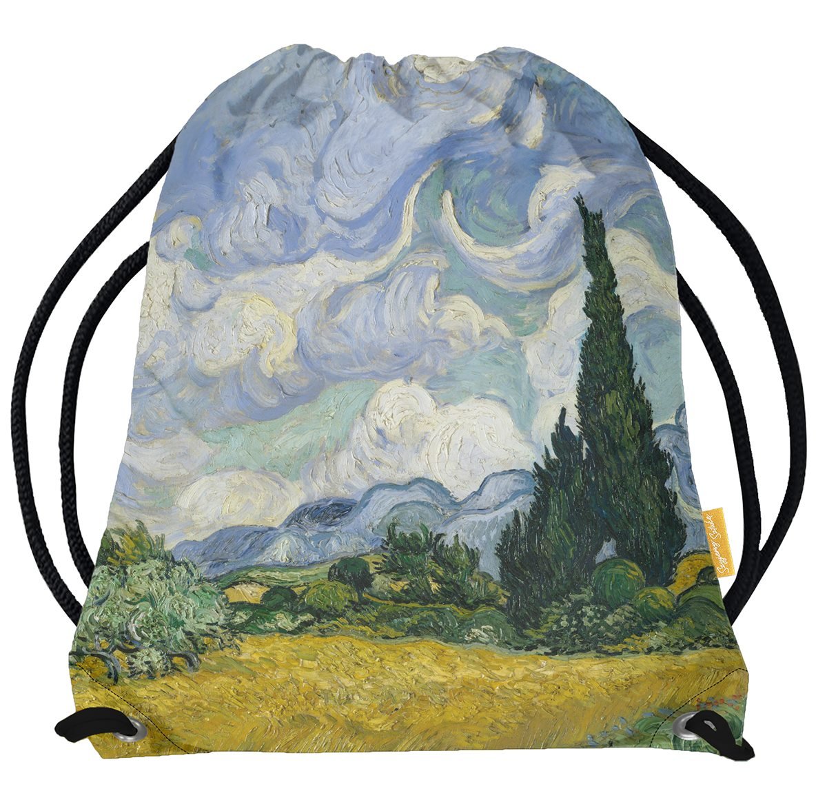 Worek Pole pszenicy z cyprysami Vincent Van Gogh-Standard