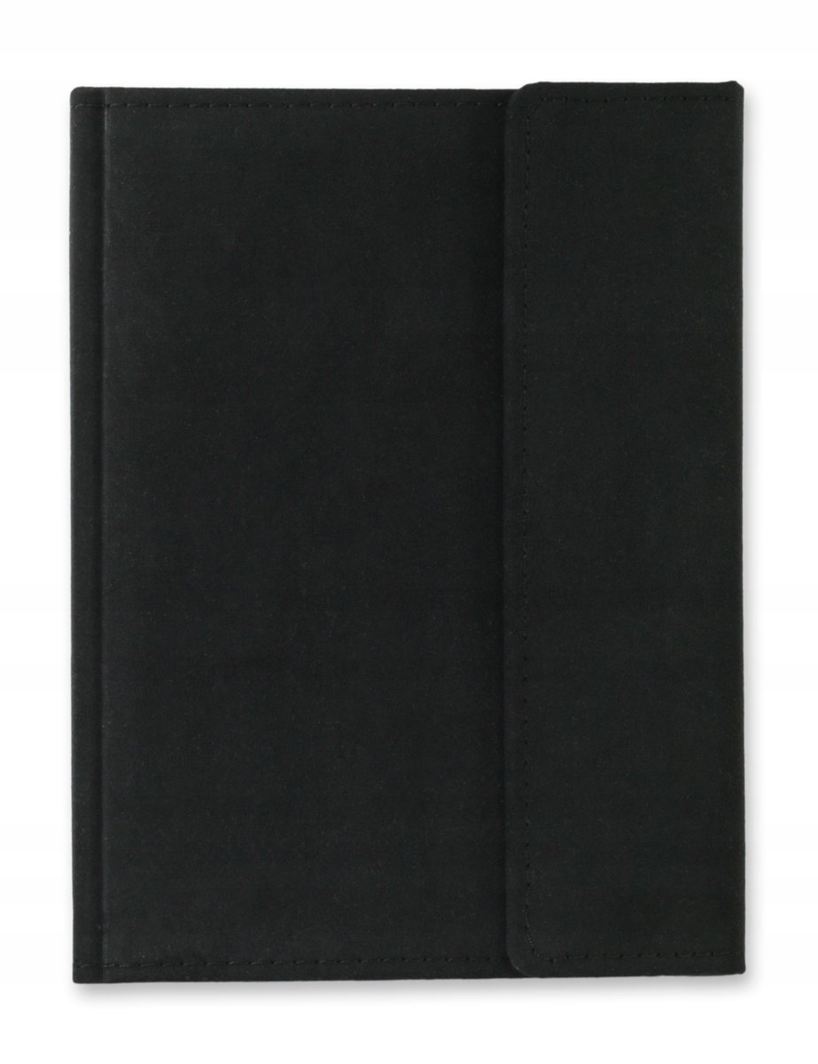 Notes książkowy zapinany A5 CZARNY FOGI (kratka linie kropki czysty)