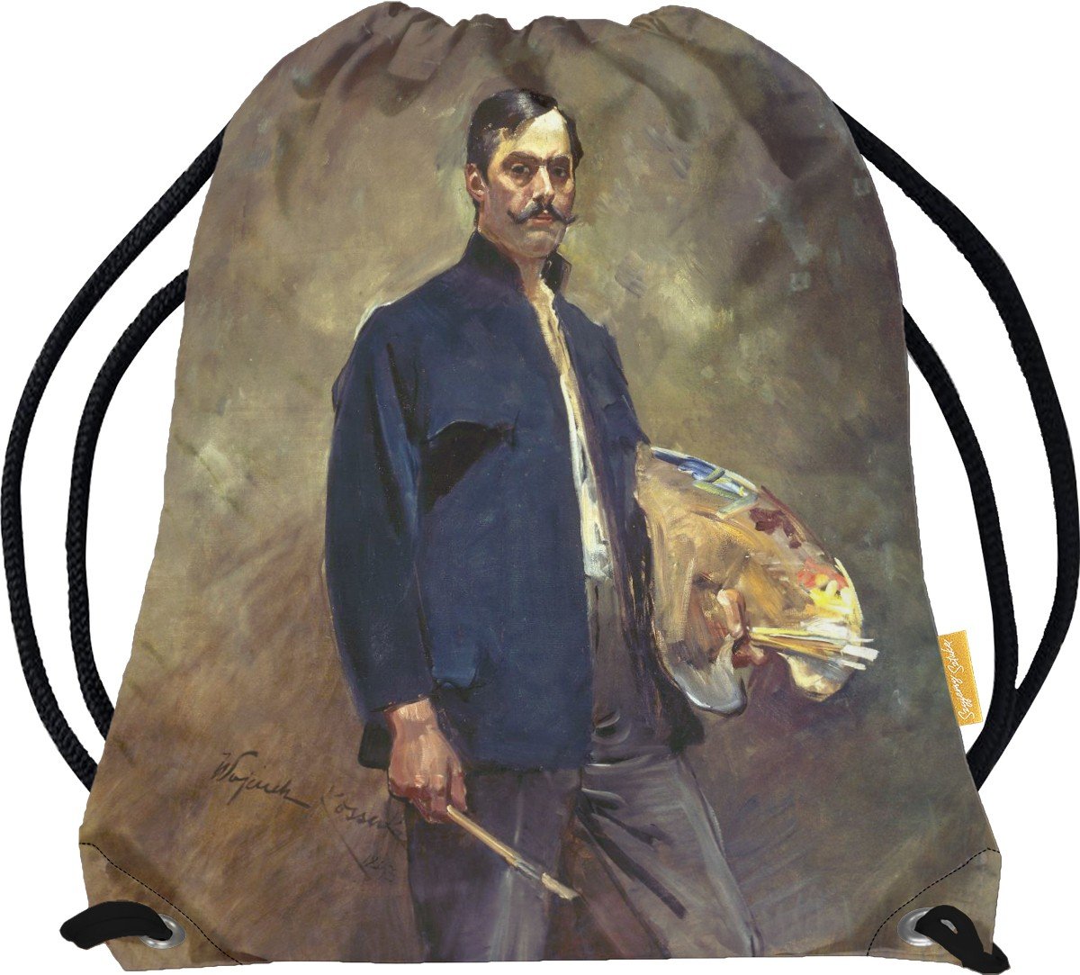 Worek Portret własny z paletą Wojciech Kossak-Standard