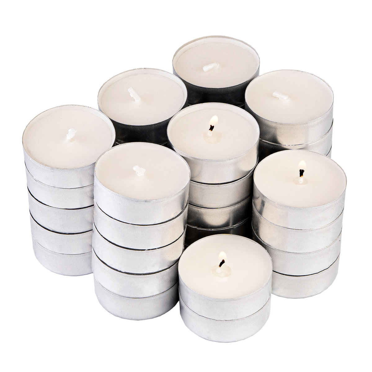 PODGRZEWACZE TEALIGHT ŚWIECZKI BEZZAPACHOWE 50 SZT