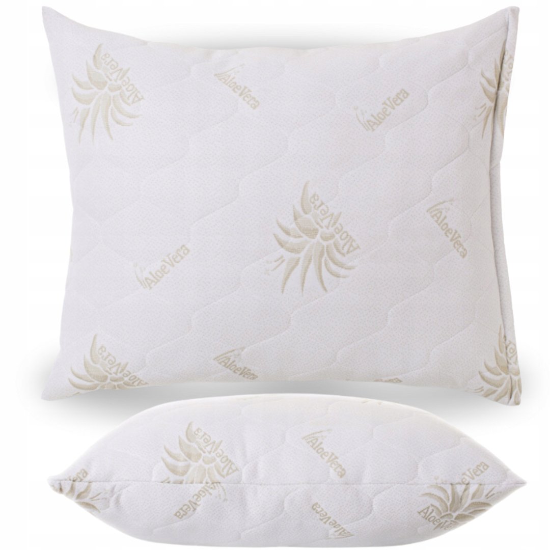 Poduszka pikowana premium aloevera biała 70 x 90 cm gruba antyalergiczna
