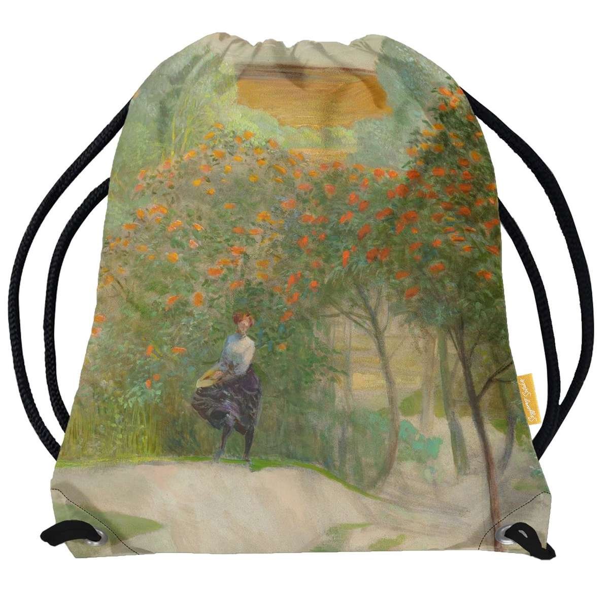 Worek Pejzaż z jarzębiną, część prawa tryptyku Idź nad strumienie Jacek Malczewski-Standard