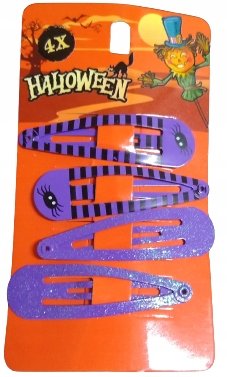 Zestaw 4 spinek do włosów Halloween spinki