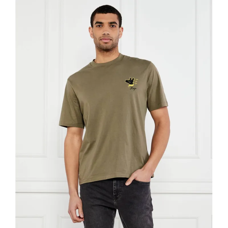 Hugo Blue T-shirt Nagulop | Relaxed fit