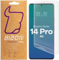 Bizon Folia hydrożelowa na ekran Glass Hydrogel Front do Xiaomi Redmi Note 14 Pro 4G, 2 sztuki