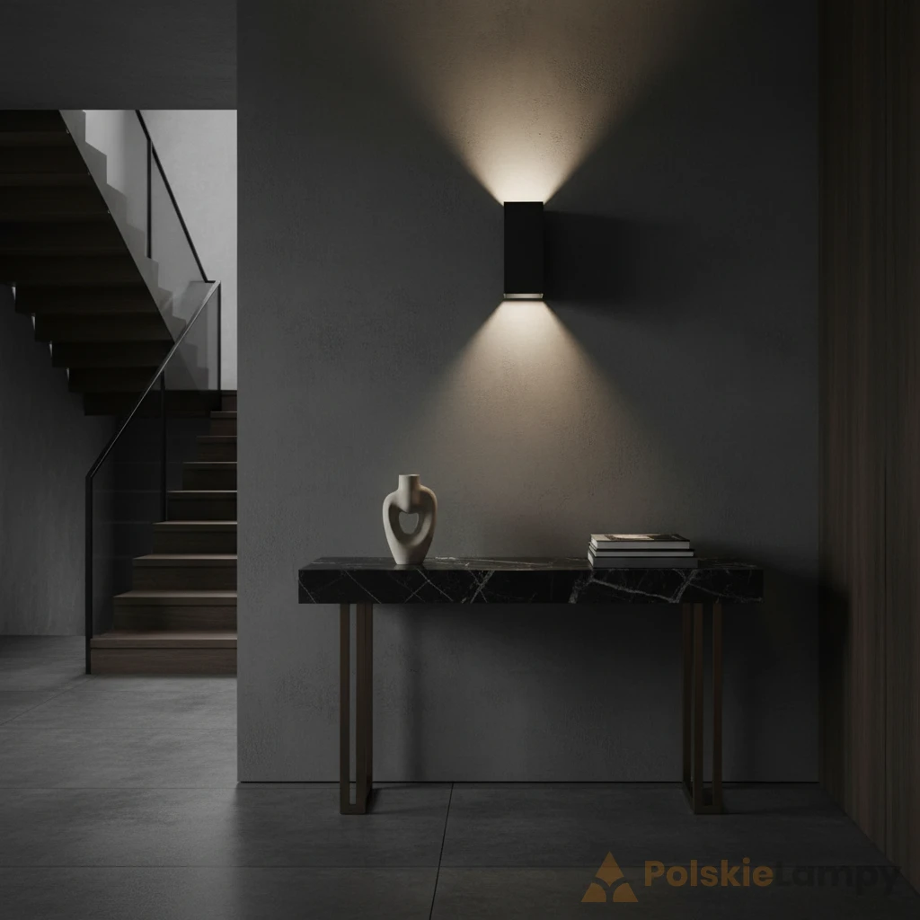 Lampa VIP square updown LED 230V exterior M930 60deg; Phase-Control kinkiet czarny 26543-M930-WB-PH-12 - AqForm