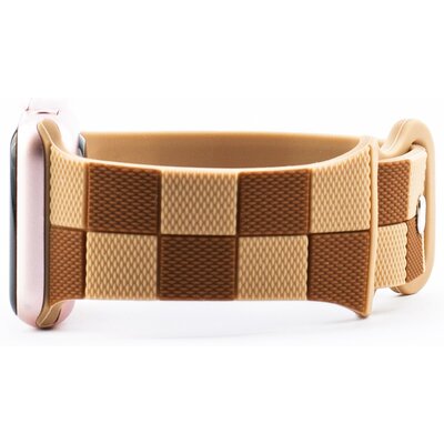 Pasek LUNA do Apple Watch 3/4/5/6/7/8/9/SE (38/40/41mm) A00303 Brązowy