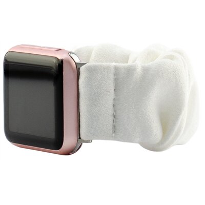 Pasek LUNA do Apple Watch 3/4/5/6/7/8/9/SE (38/40/41mm) A00313 Biały