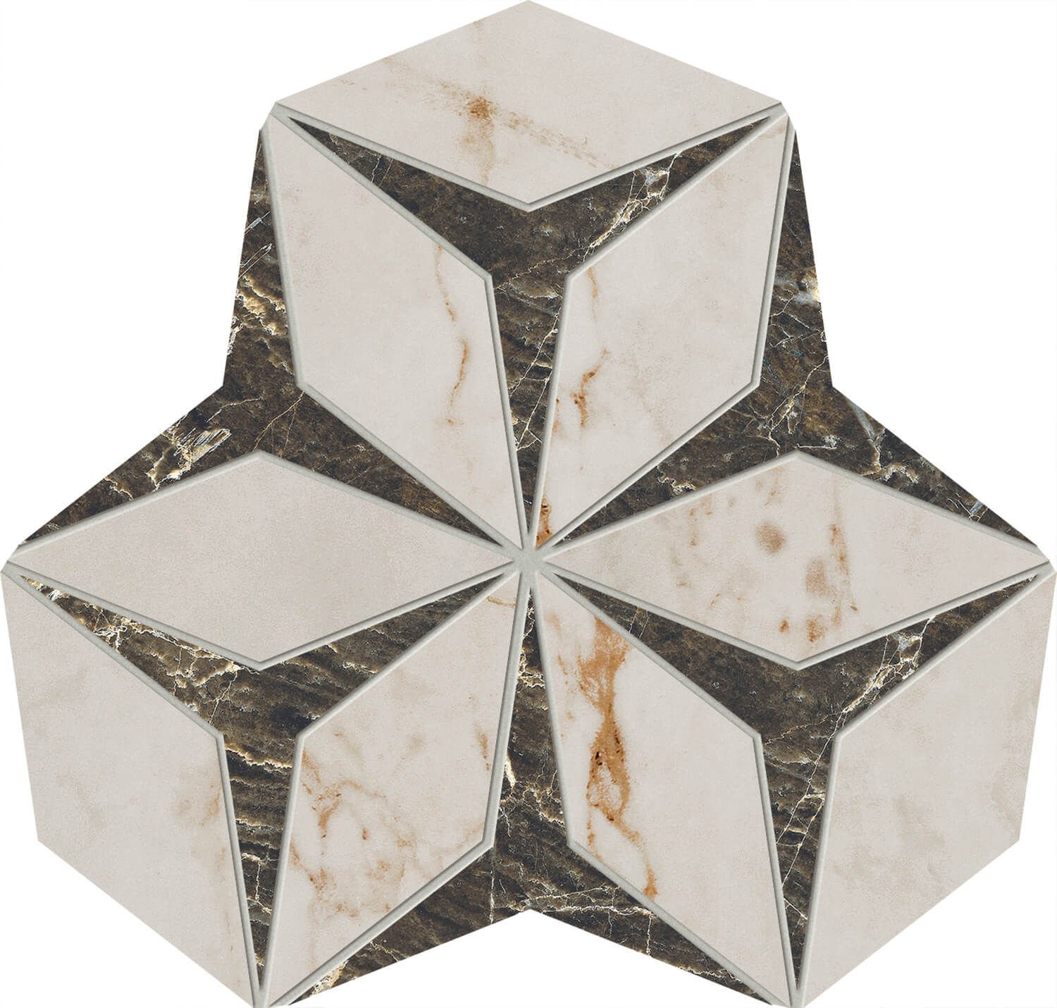 Arte Mozaika Shellstone white polished rectified 24,6x28,5