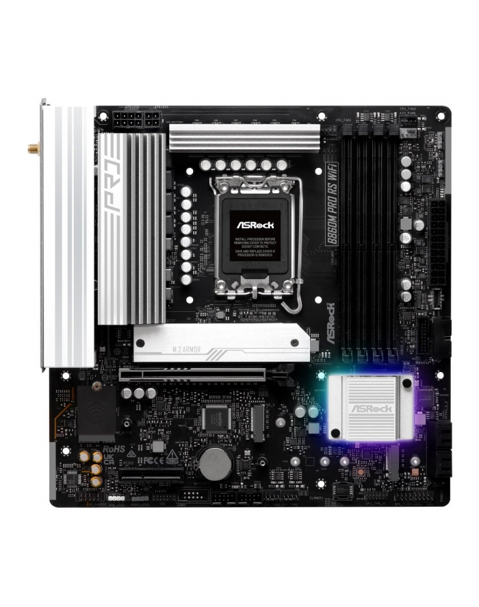 ASROCK B860M Pro RS WiFi LGA1851 DDR5 mATX MB WIFI