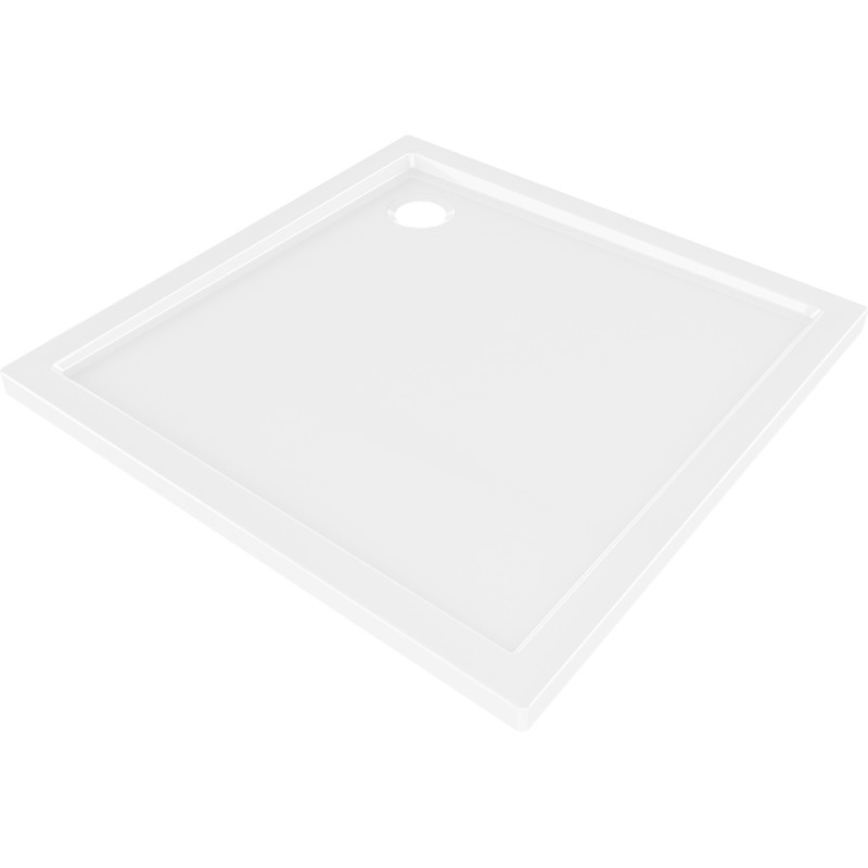 Mexen Flow brodzik kwadratowy slim 70 x 70 cm, biały połysk - 46S107070