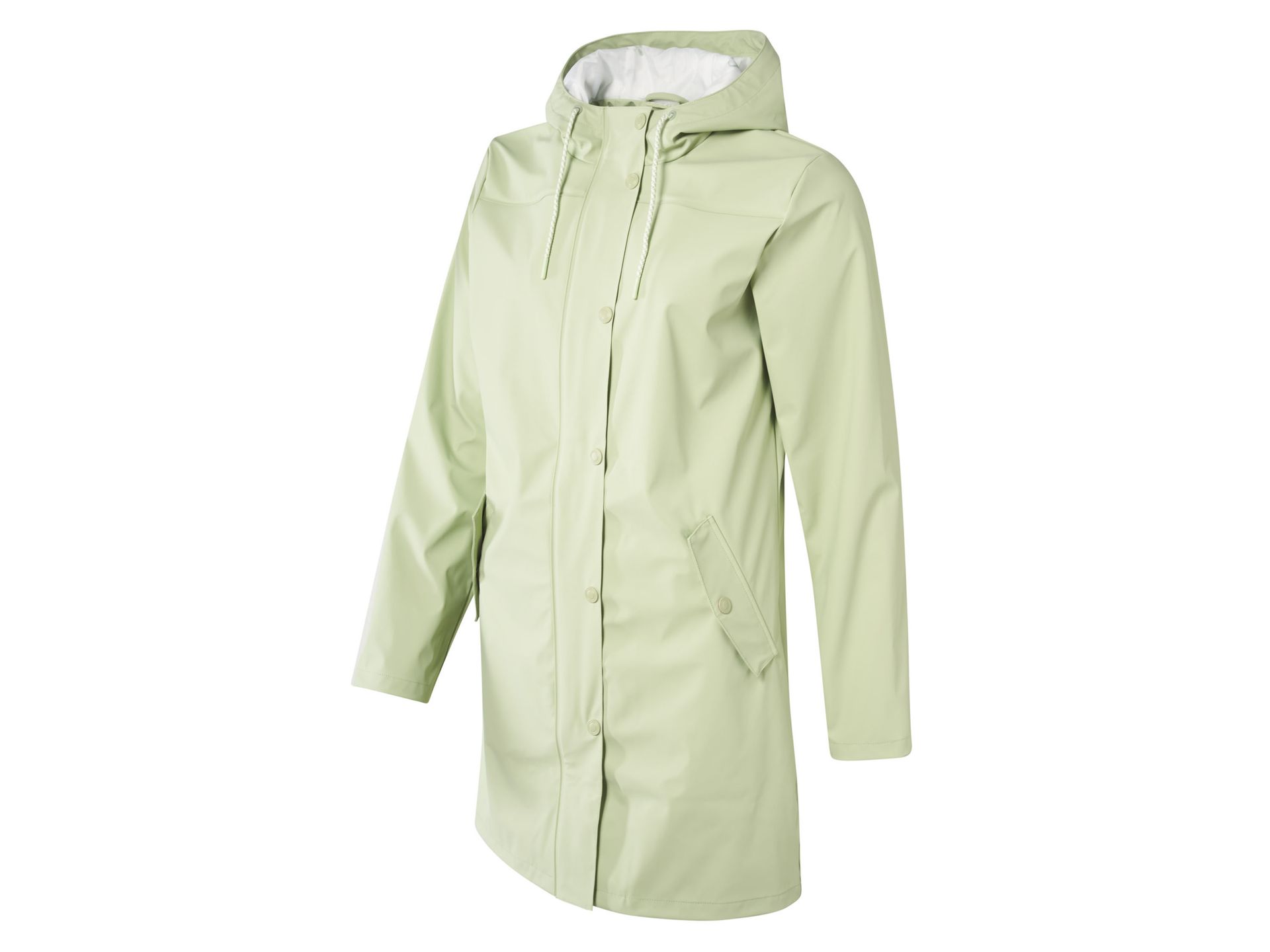 CRIVIT Parka przeciwdeszczowa damska, wiatro- i wodoodporna (Zielony, S(36/38))