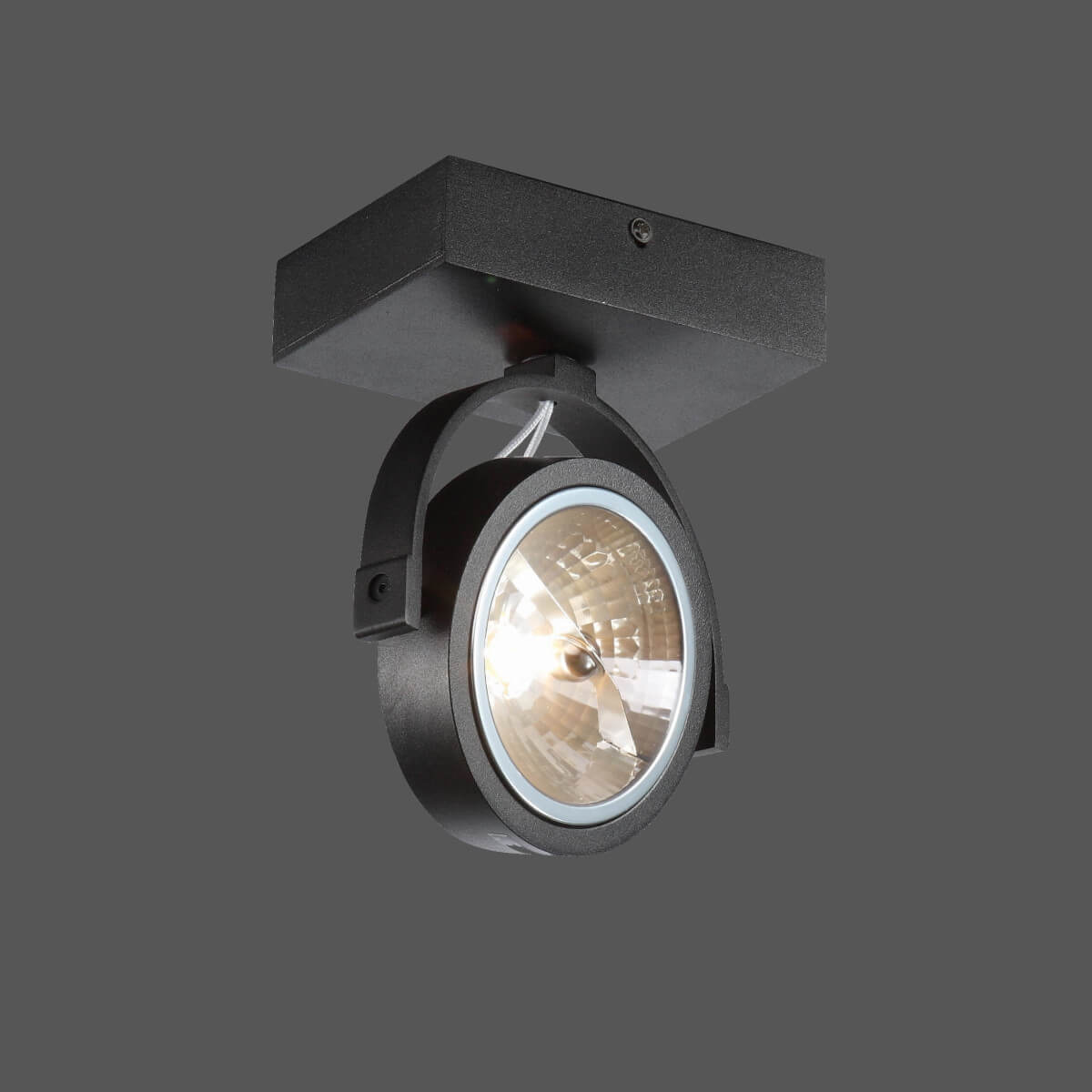 Okrągła lampa sufitowa LIRIO 412801003 z regulacją czarny