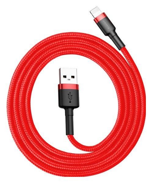 Baseus Cafule USB do Lightning 2,4A 0.5m czerwony