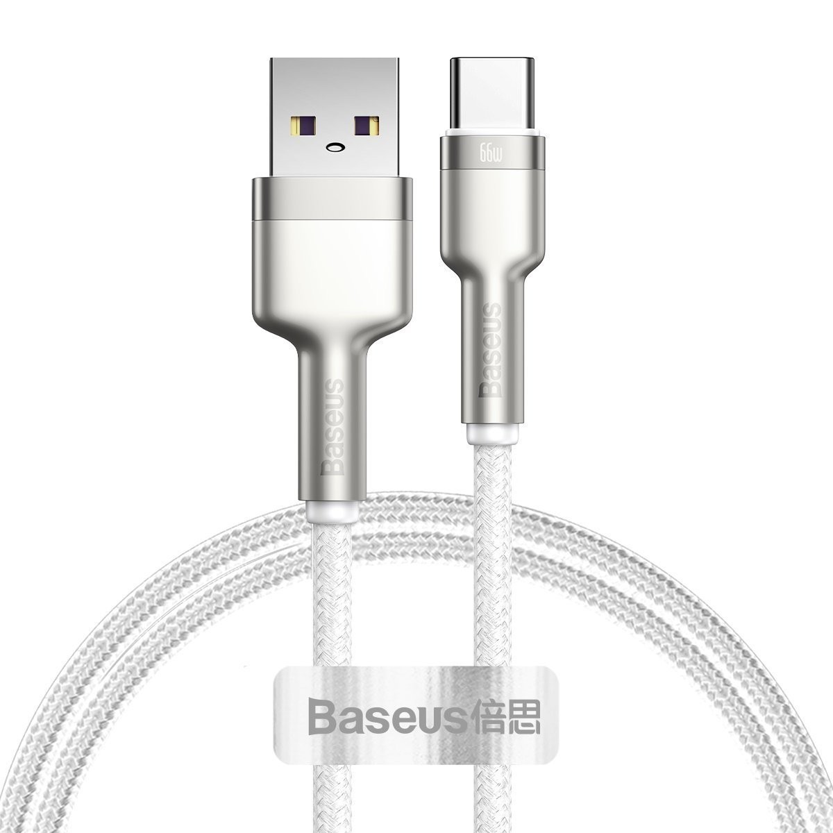 Baseus Cafule USB do USB-C, 66W, 2m biały