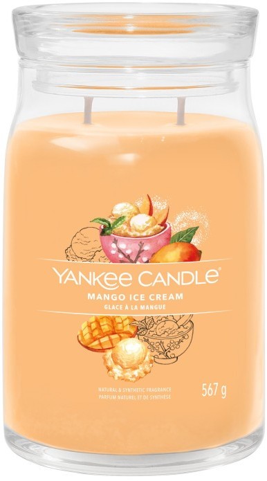 Yankee Candle Signature Mango Ice Cream Świeca Duża 567g