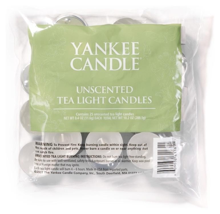 Yankee Candle Classic Tealighty Bezzapachowe 25 szt.