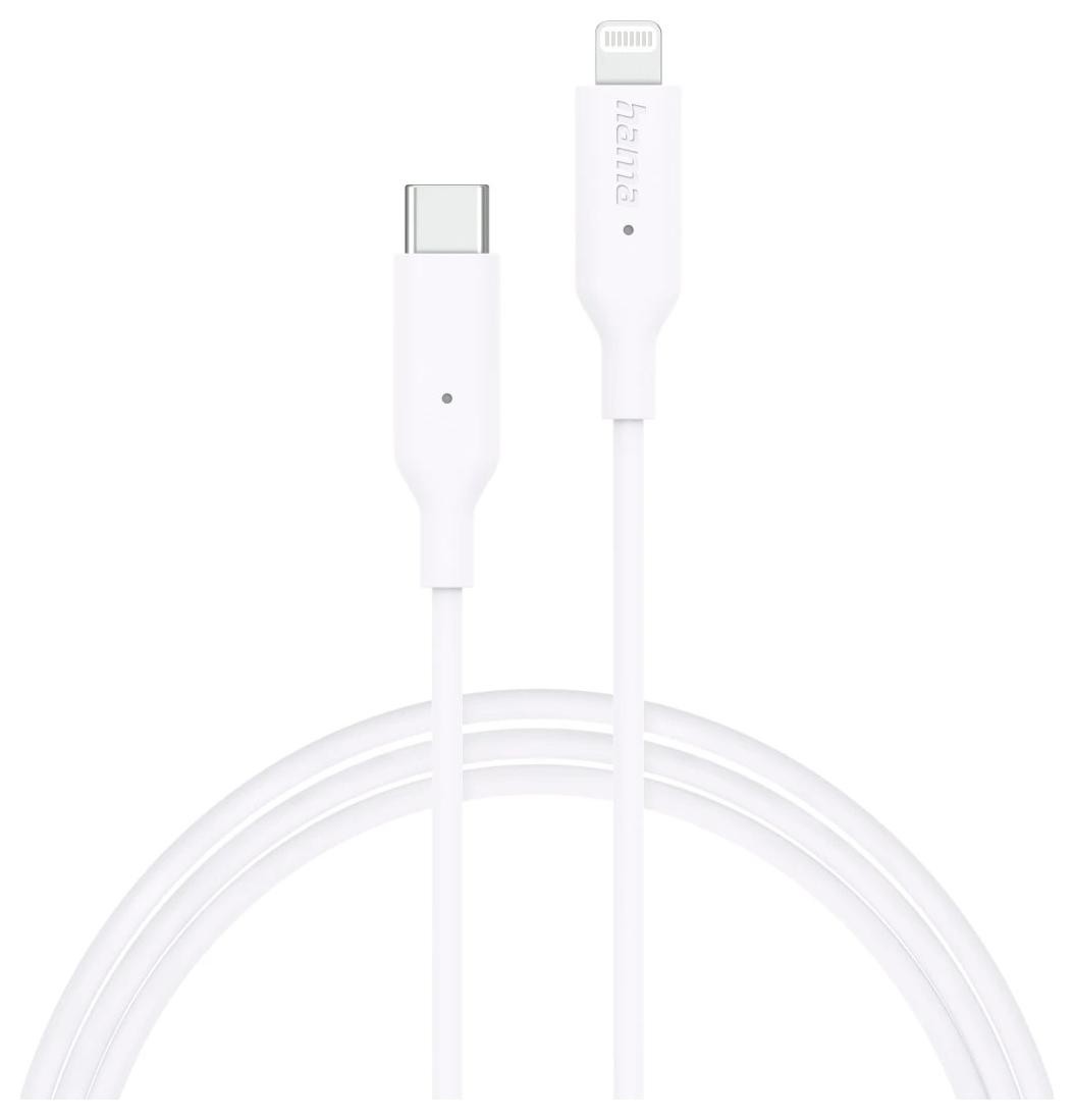 Hama USB-C - Lightning, 1.0m biały