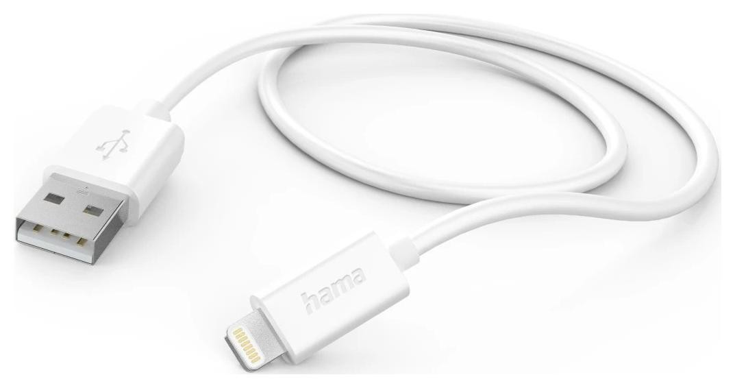 Hama kabel USB-A - Lightning, 1,0m biały