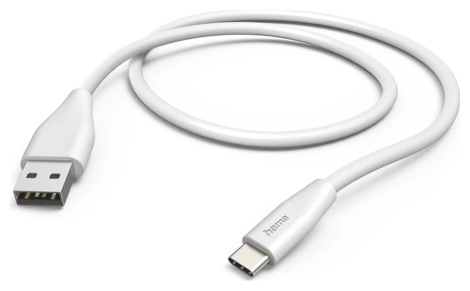 Hama USB-A - USB-C, 1,5m biały